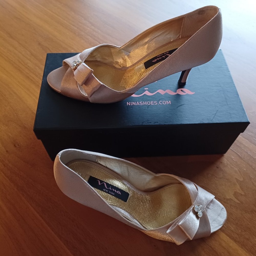 Nina heels Gold Royal sati 7.5